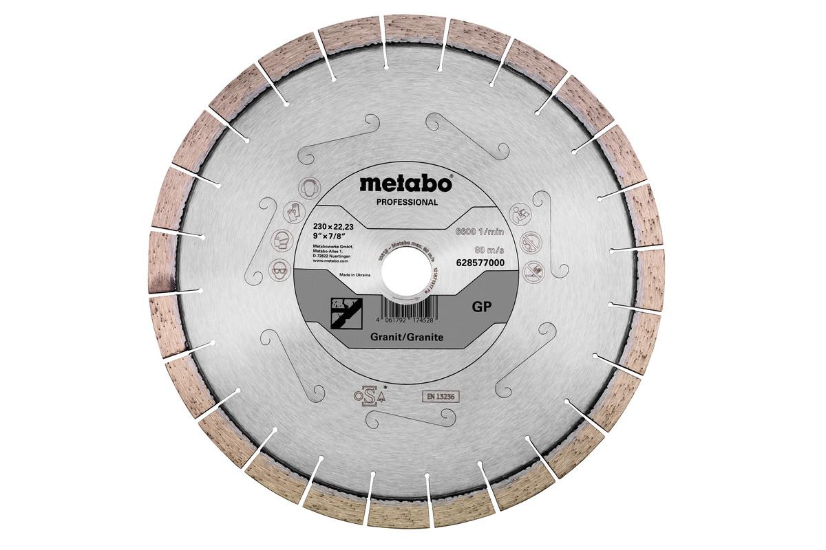 

Круг алмазный METABO, (628577000) Ф230x22.23мм по граниту