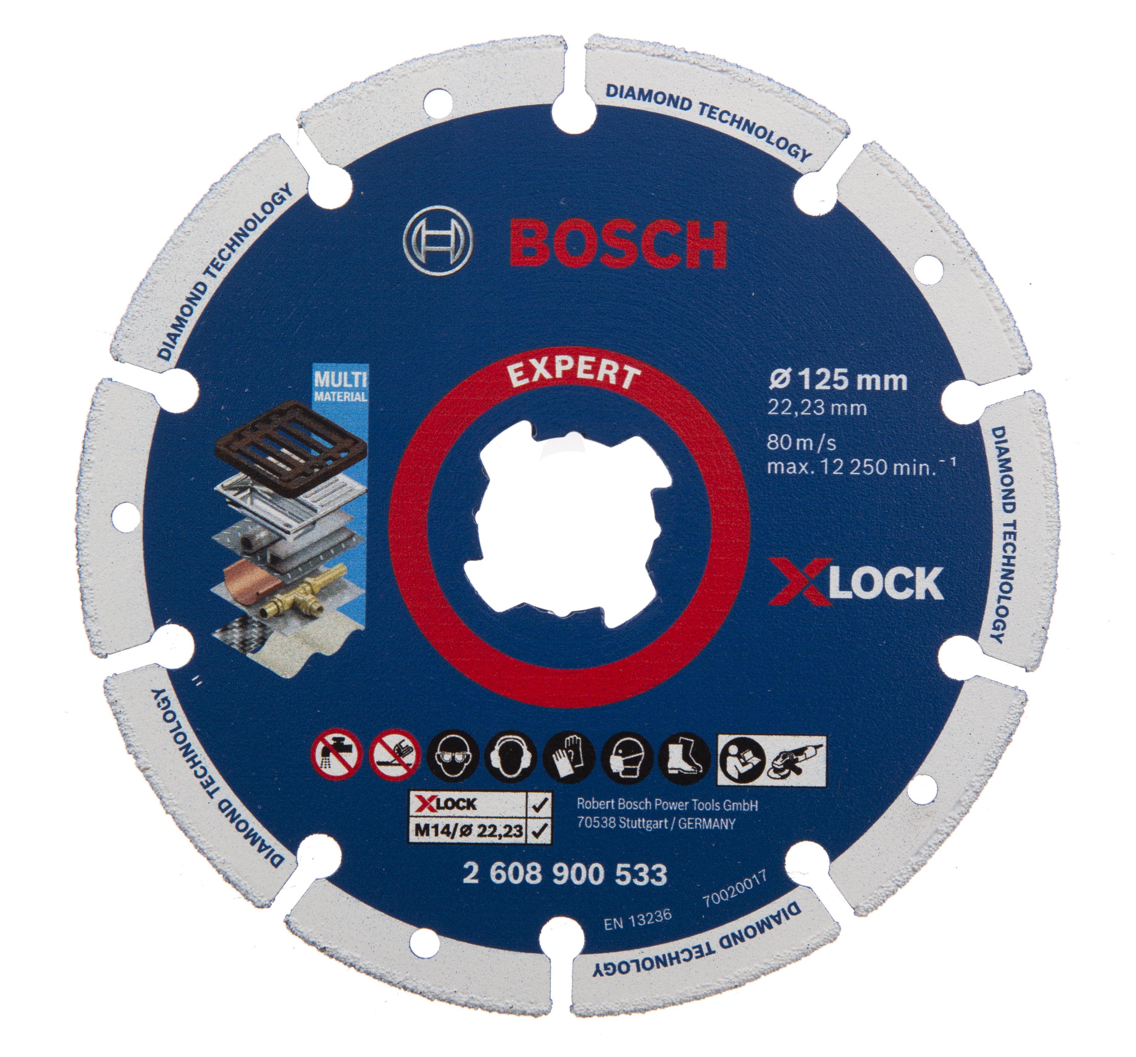 

Круг алмазный BOSCH, (2608900533) Ф125х22мм по металлу