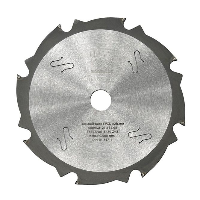 

Диск пильный WOODWORK, Ф165x20мм 8зуб. (21.165.08)