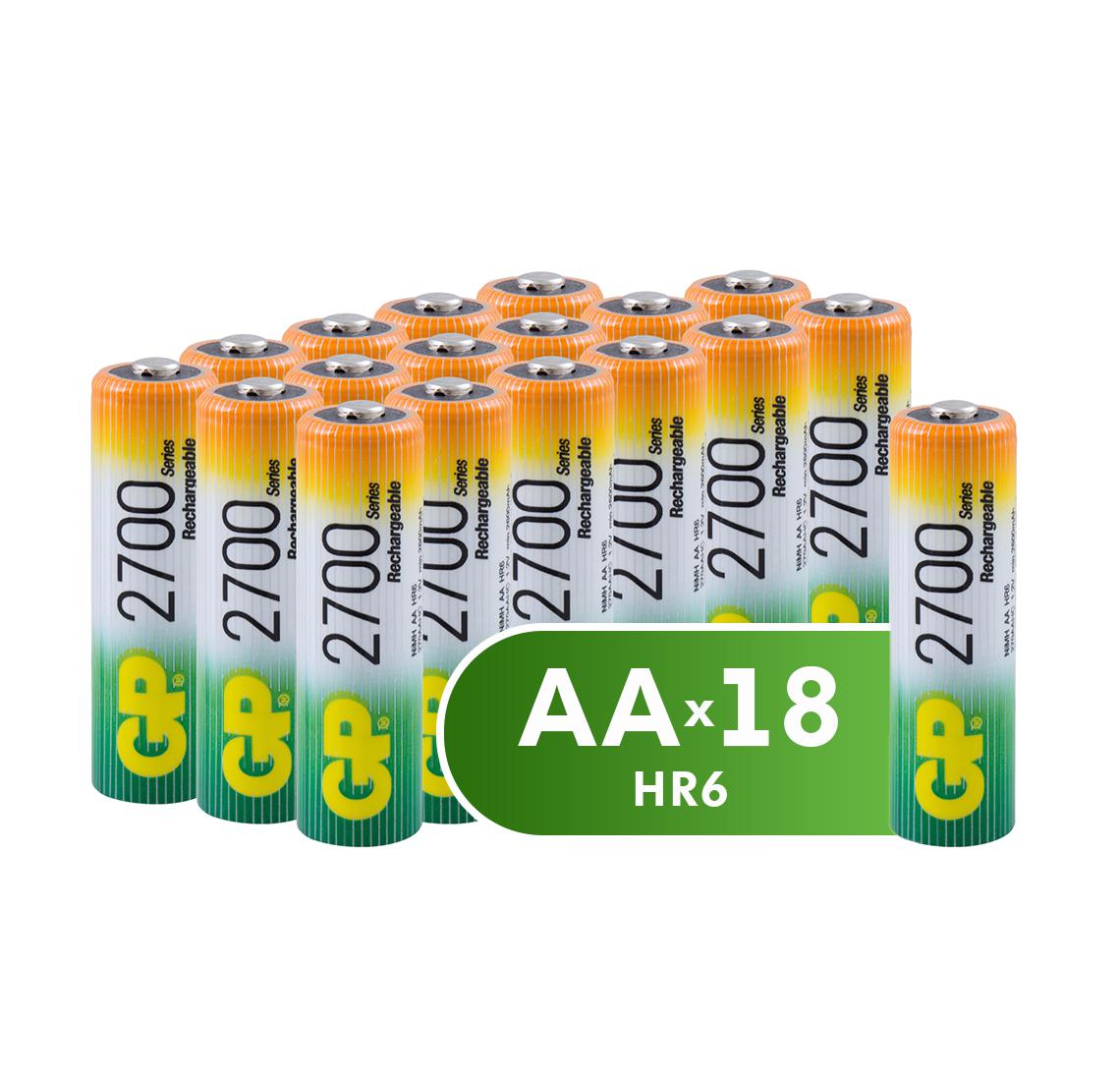 

Аккумуляторная батарея GP, 270AAHC-B18 /180 Тип: АА (Кол-во в уп. 18шт.)