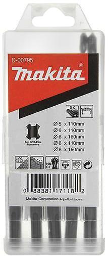 

Набор буров MAKITA, SDS Plus (5 шт.)