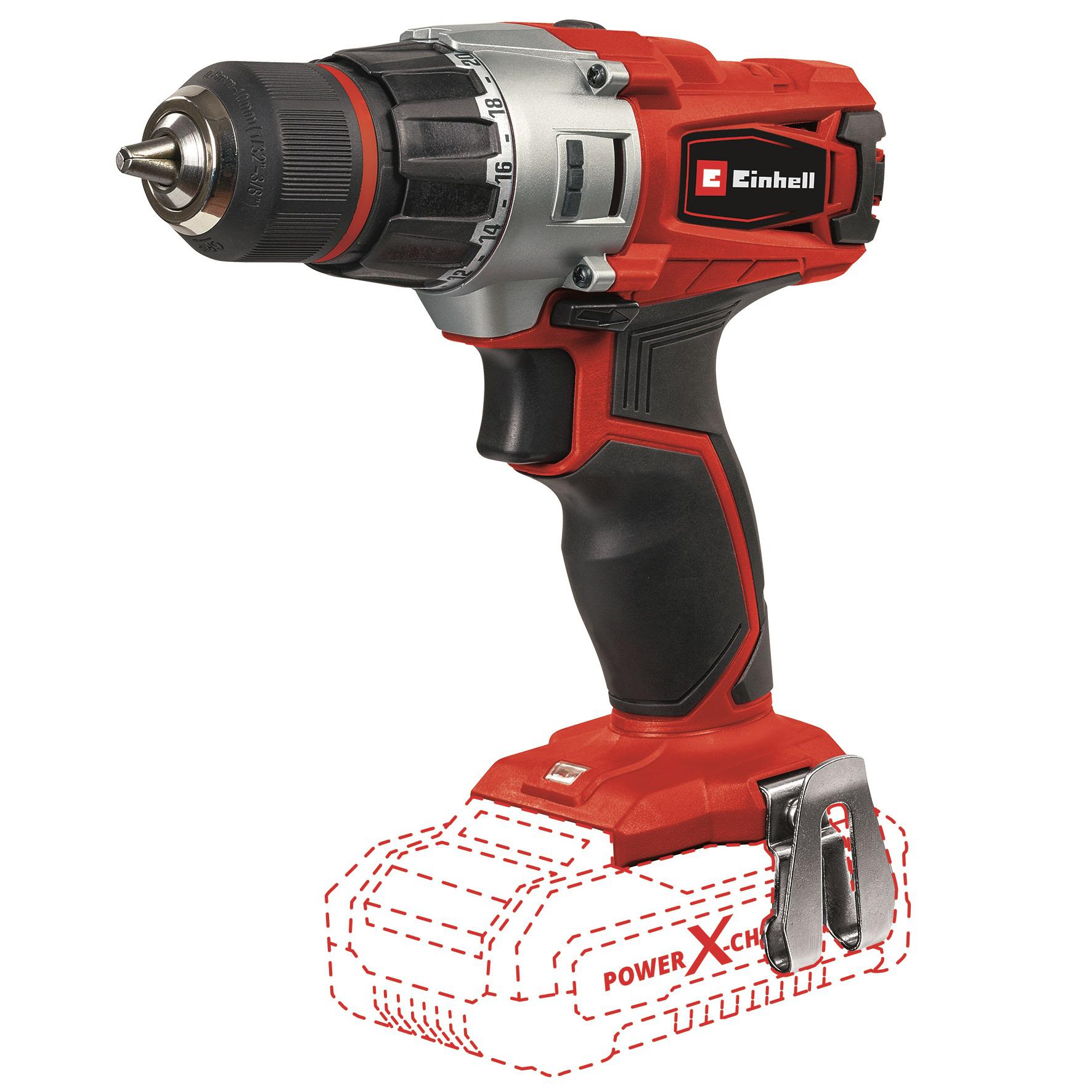 

Дрель аккумуляторная EINHELL, PXC TE-CD 18/2 Li-Solo (4513833) без акк. и з.у