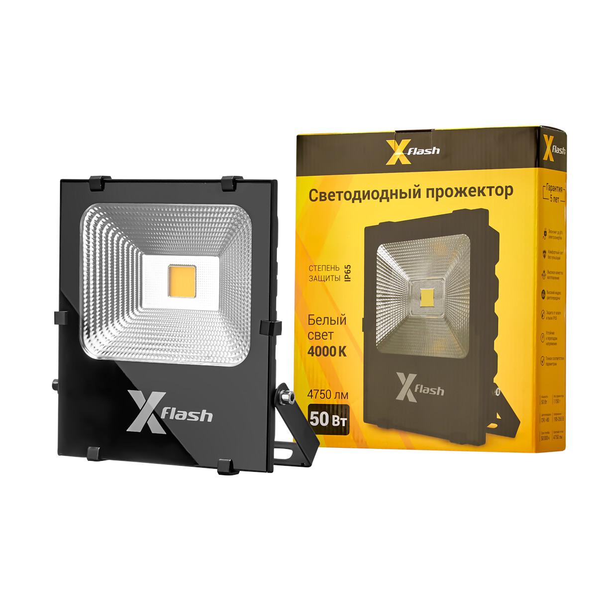 

Прожектор светодиодный X-FLASH, 49196 XF-FL-COB-50W-4000K