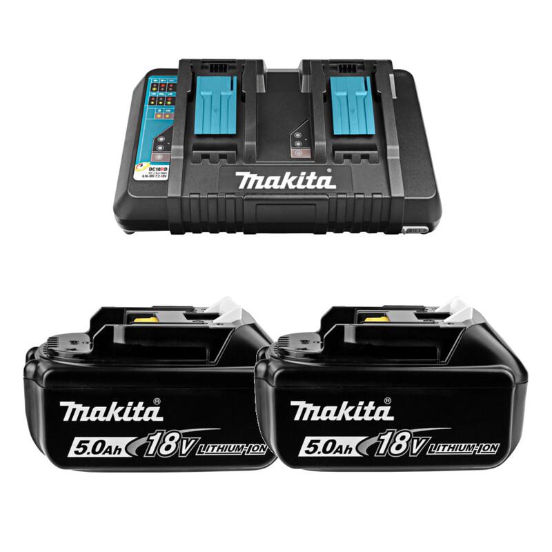

Аккумулятор и ЗУ MAKITA, 191L75-3 (ЗУ DC18RD + АКБ BL1850B 2шт.)