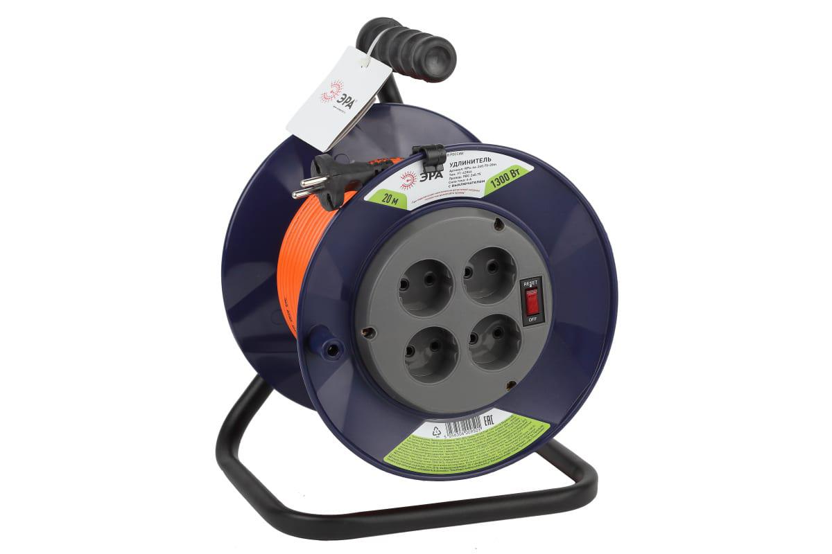 

Удлинитель силовой ЭРА, RPx-4s-2x0.75-20m ПВС 2х0.75, 20м (Б0046841)