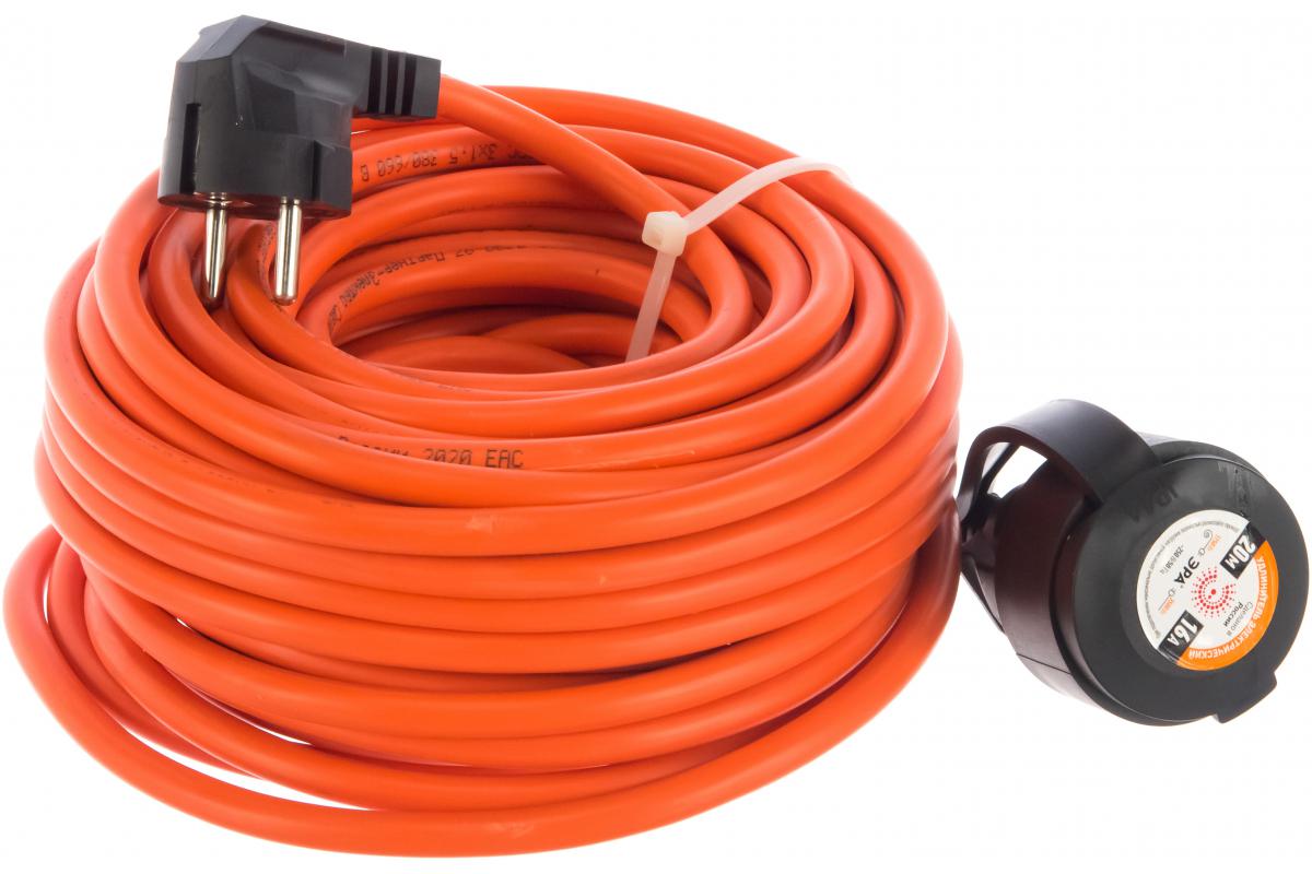 

Удлинитель силовой ЭРА, Оранжевый, UPx-1e-3x1.5-20m-IP44 ПВС 3х1.5, 20м (Б0046816)