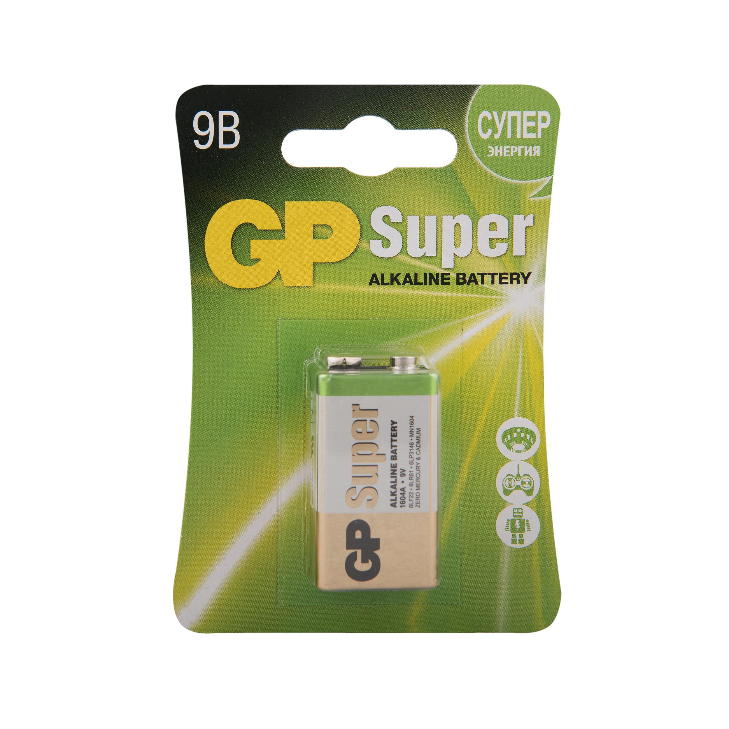 

Батарейка GP, Super Alkaline 1604AH-5CR1 10/200 (Кол-во в уп. 1шт.)