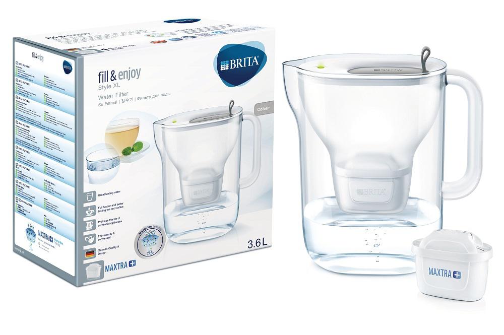 

Фильтр-кувшин BRITA, Серый, Стайл MX+ XL (3,6 л) серый (МХ+)