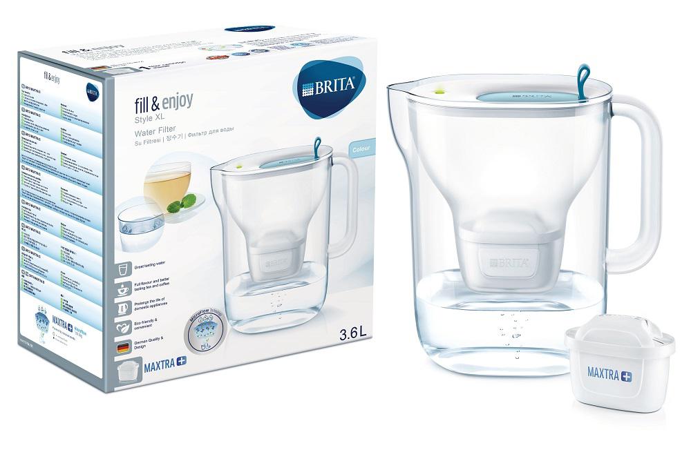 

Фильтр-кувшин BRITA, Синий, Стайл MX+ XL (3,6 л) синий (МХ+)