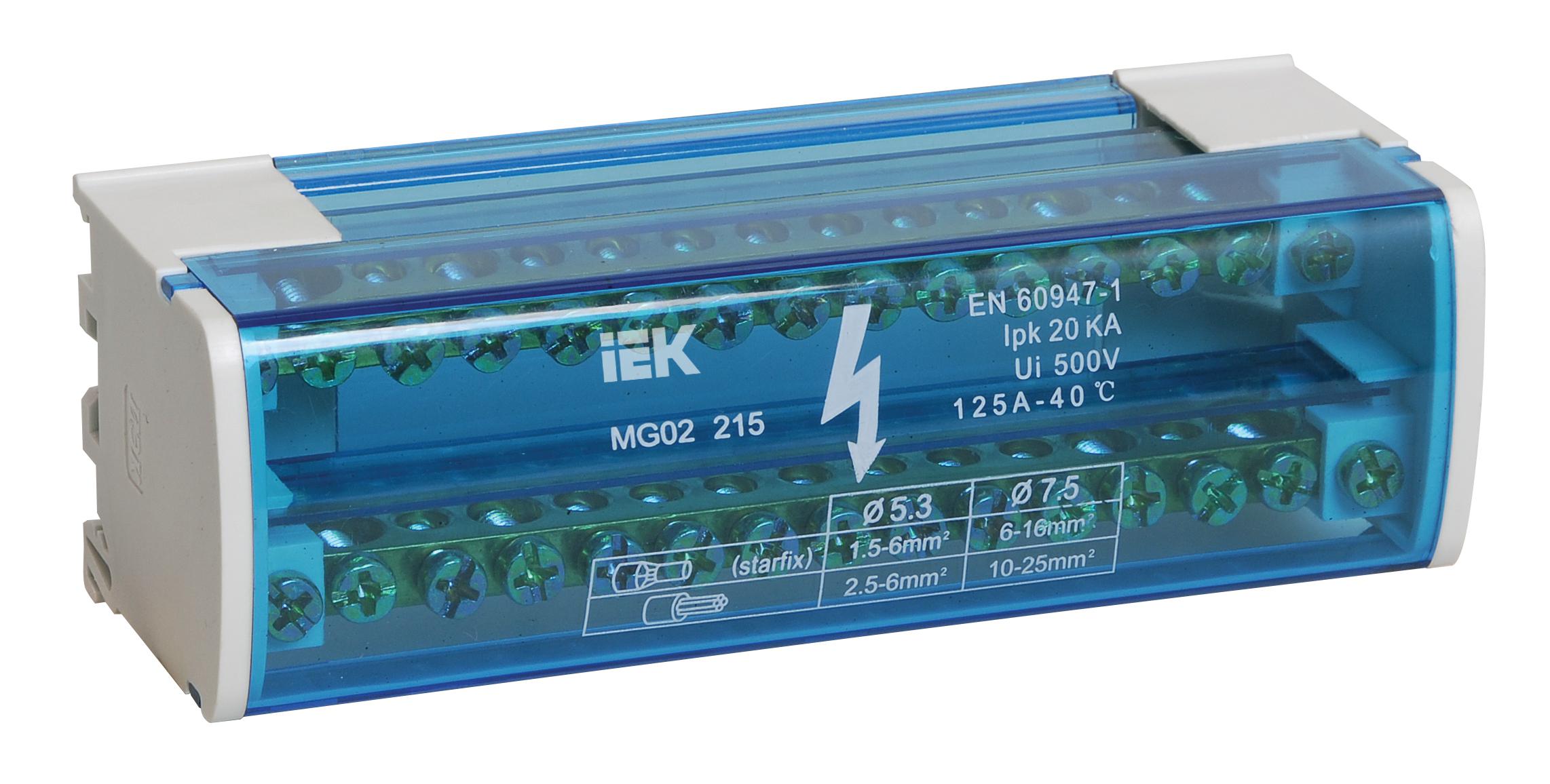 

Шина на DIN-рейку IEK, YND10-2-15-125