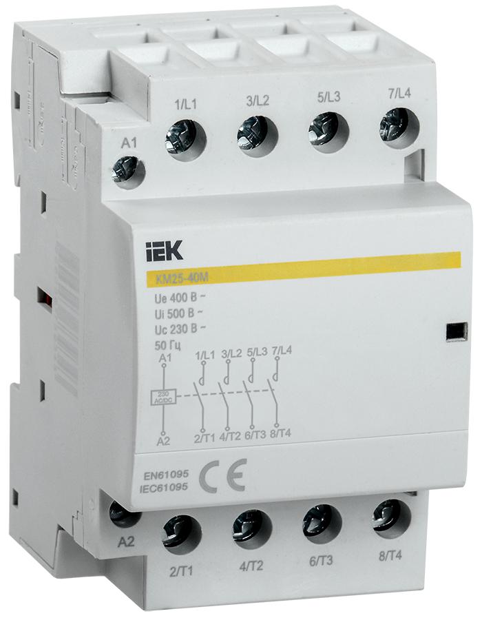 

Контактор модульный IEK, MKK21-25-40