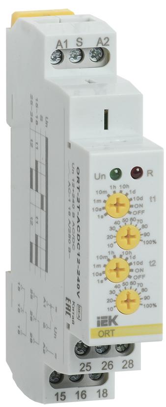 

Реле времени IEK, ORT-2T-ACDC12-240V