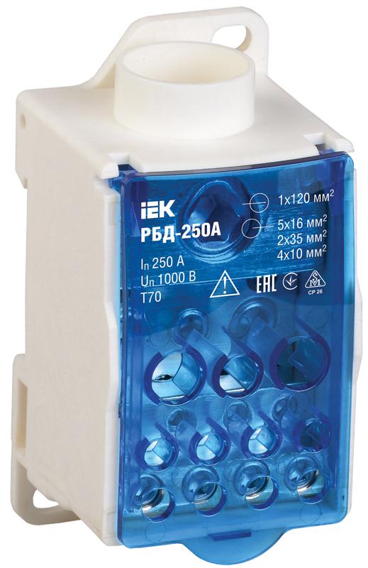 

Блок распределительный на DIN-рейку IEK, RBD-250