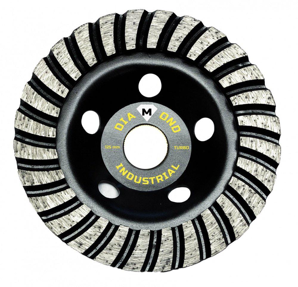 

Чашка шлифовальная Diamond Industrial, Ф125х22мм (DIDCH125TS Turbo Concrete)