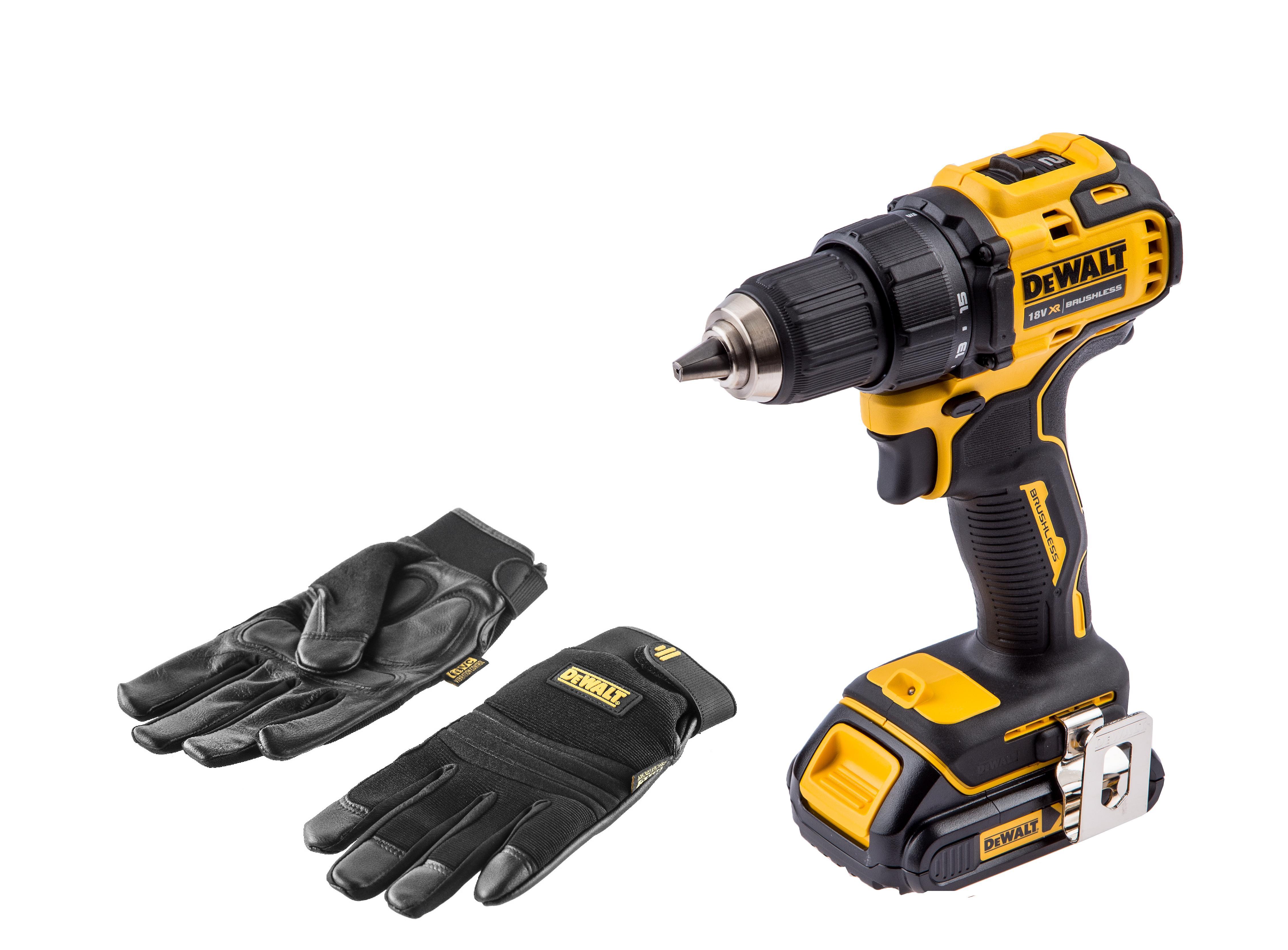 

Набор DEWALT, Дрель-шуруповерт DCD708S2T +Перчатки 5828 PROMO
