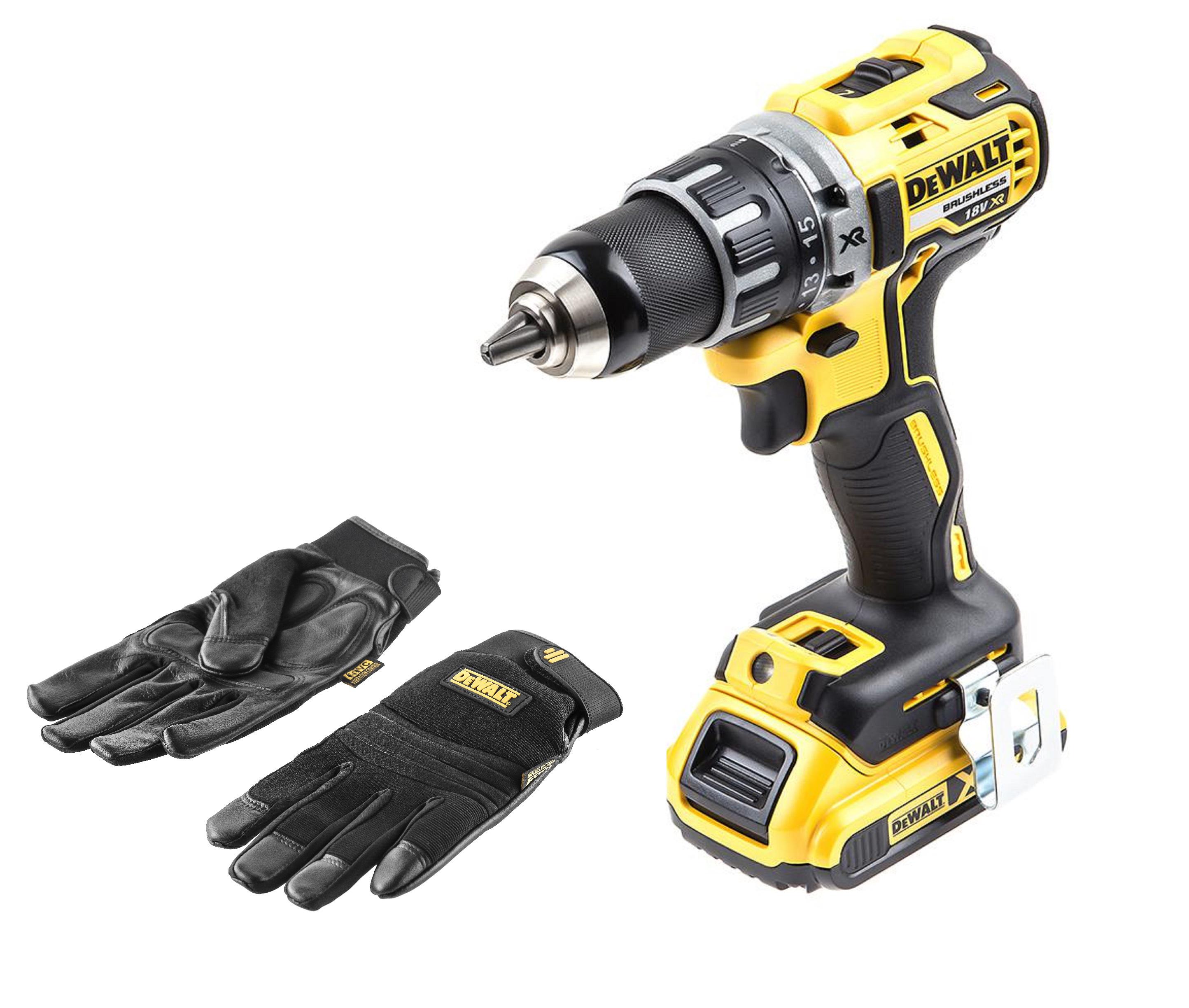 

Набор DEWALT, Бесщеточный шуруповерт DCD791D2 +Перчатки 5828 PROMO