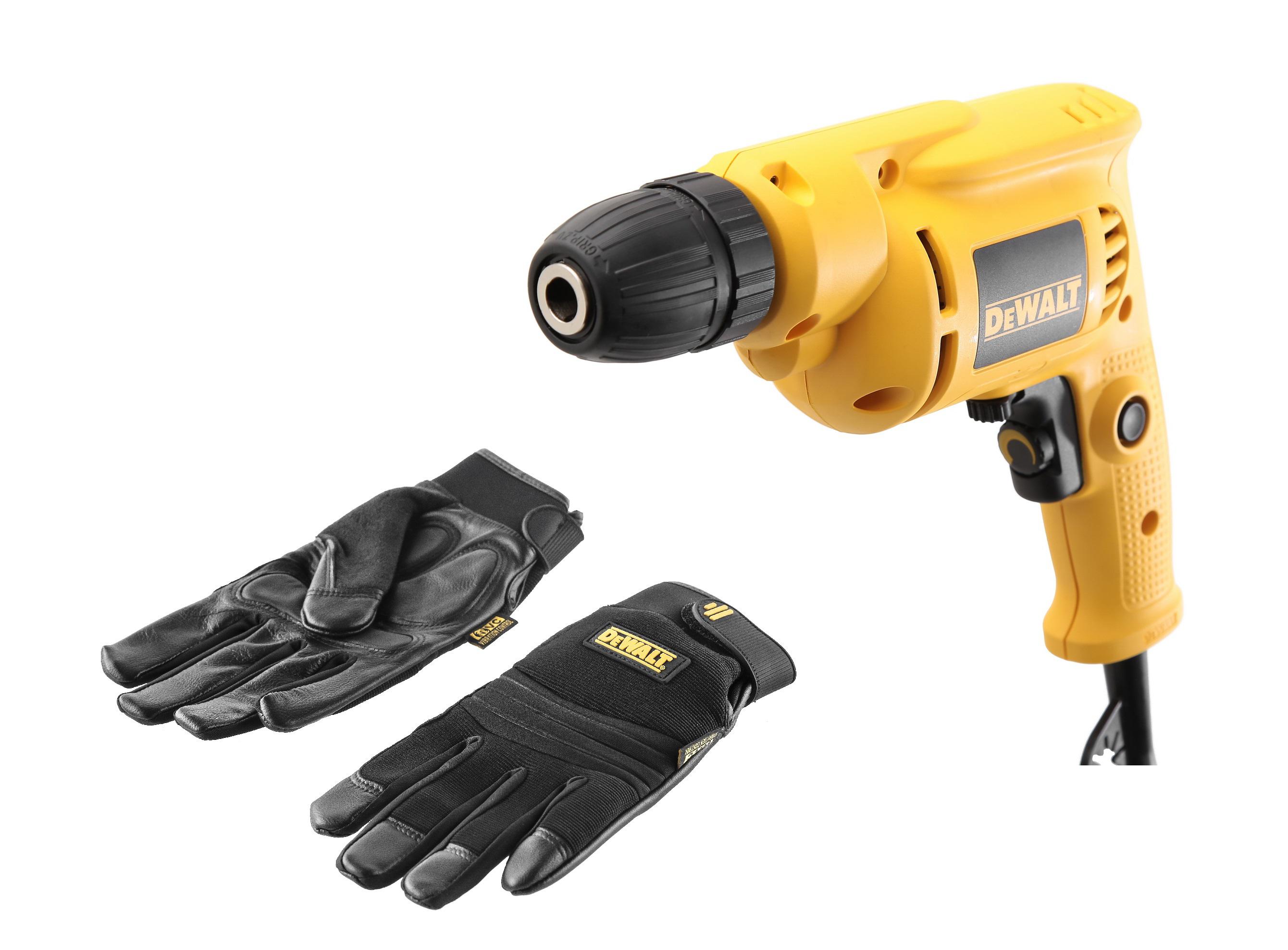 

Набор DEWALT, Дрель DWD014S +Перчатки 5828 PROMO