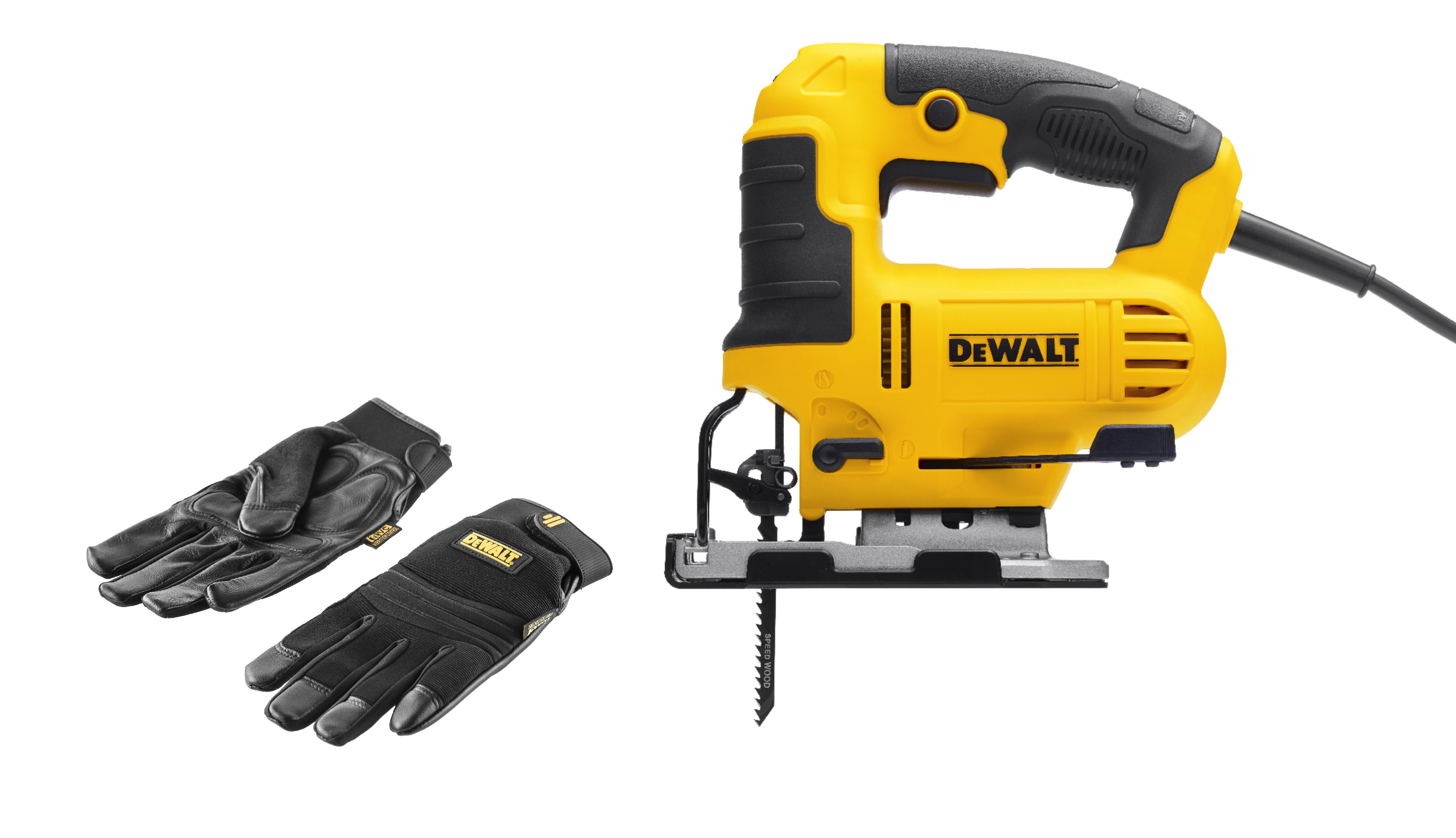 

Набор DEWALT, Лобзик DWE349-KS +Перчатки 5828 PROMO