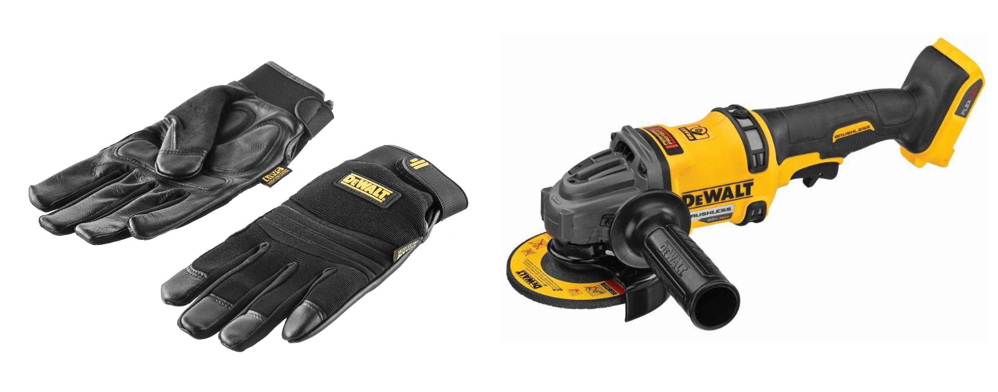

Набор DEWALT, УШМ (болгарка) DCG418N-XJ без акк. и з.у +Перчатки 5828 PROMO