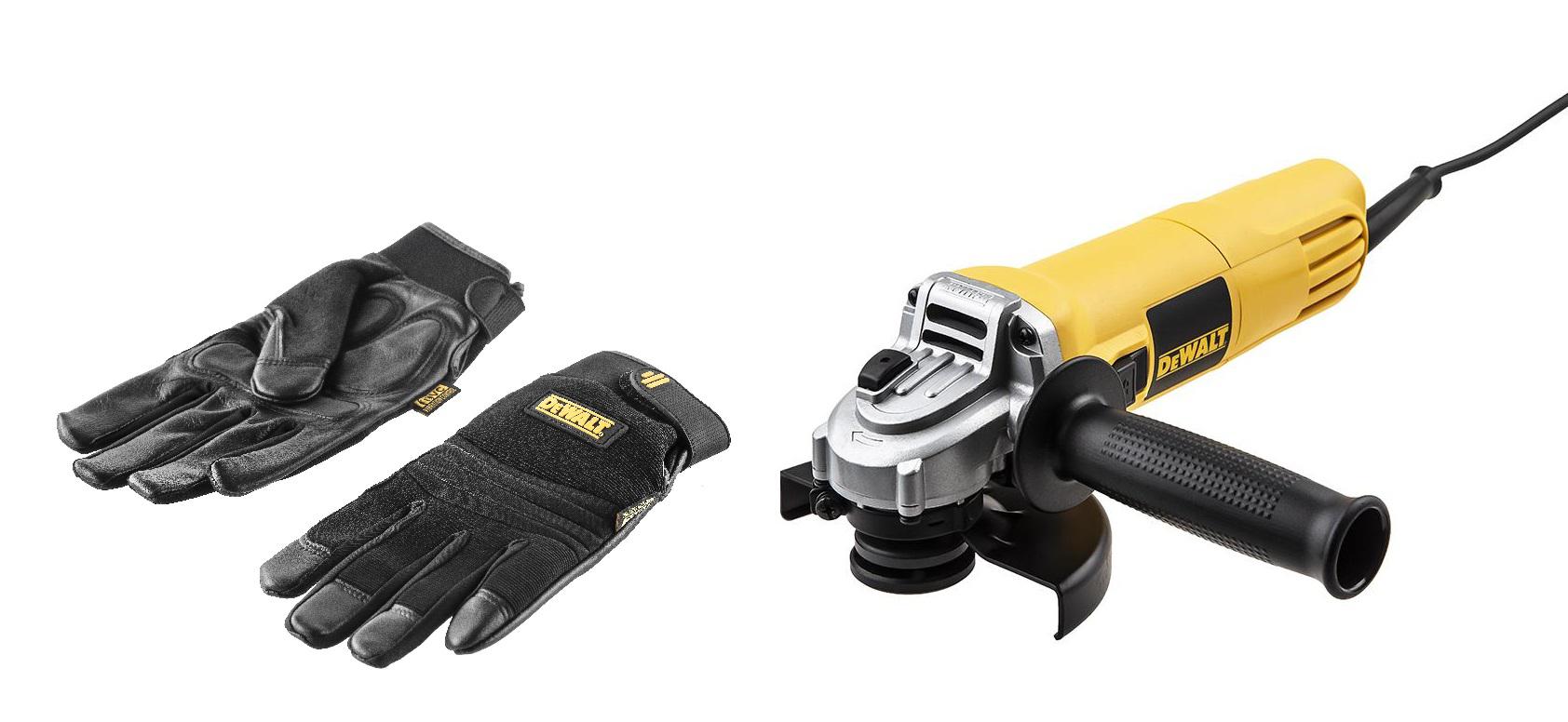 

Набор DEWALT, УШМ (болгарка) DWE4015 +Перчатки 5828 PROMO