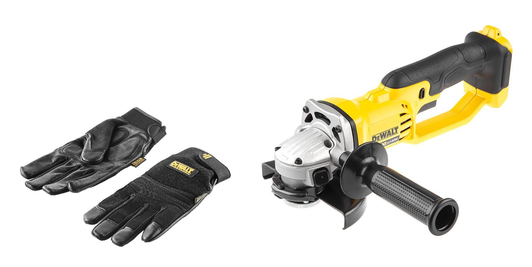 

Набор DEWALT, УШМ (болгарка) DCG412N без акк. и з.у +Перчатки 5828 PROMO