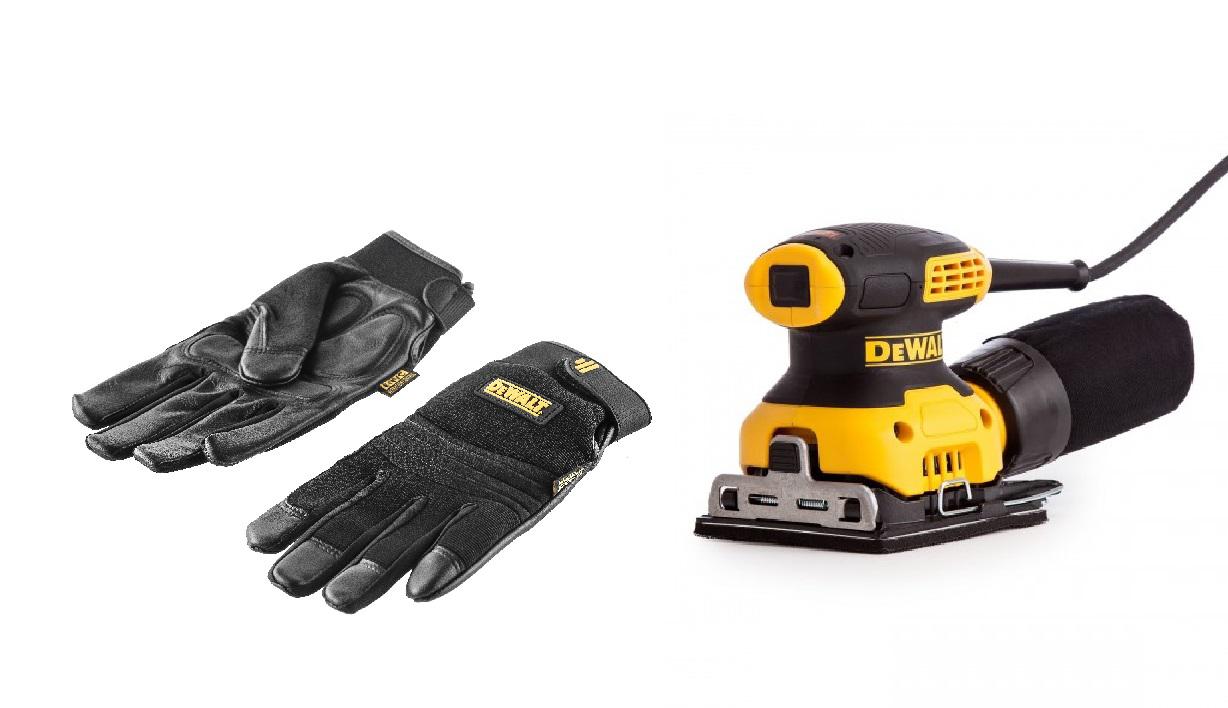 

Набор DEWALT, Вибрационная шлифмашина DWE6411 +Перчатки 5828 PROMO