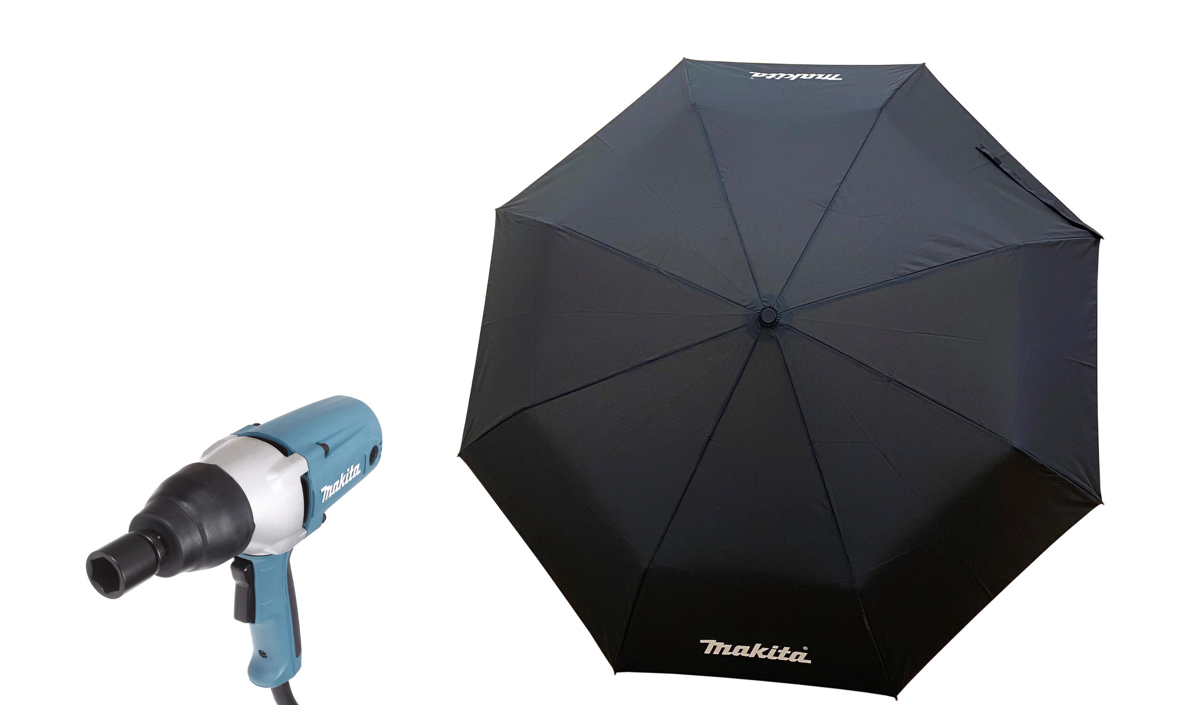 

Набор MAKITA, Гайковерт TW0350 ударный +Зонт складной PGH-180150
