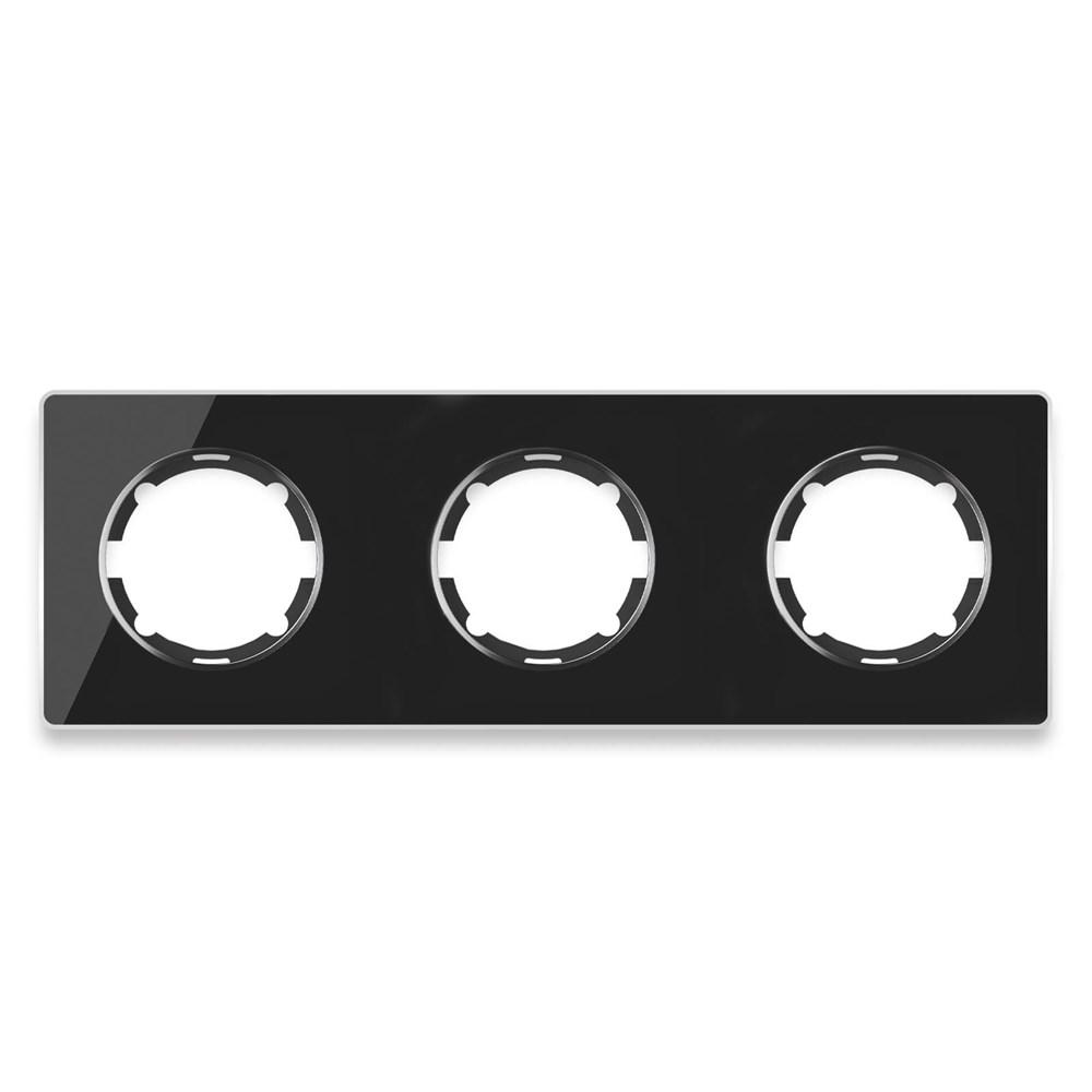 

Рамка ONEKEYELECTRO, Черный, Garda 2E52301303 3 поста, чёрный