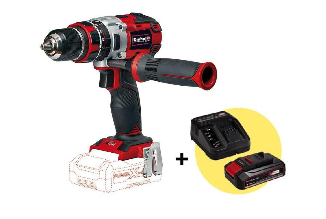 

Набор EINHELL, Бесщеточный шуруповерт PXC TE-CD 18 Li-i Brushless-Solo (4513860) без акк и з.у +Комплект PXC Starter Kit (4512097): АКБ и ЗУ