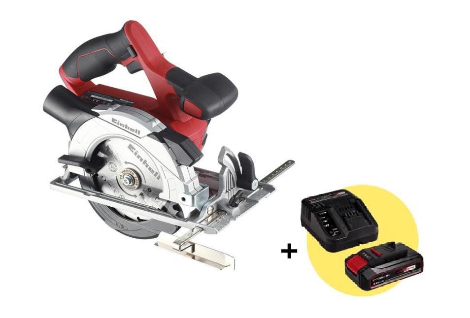 

Набор EINHELL, Пила циркулярная PXC PXC TE-CS 18 Li-Solo (4331200) без акк. и з.у +Комплект PXC Starter Kit (4512097): АКБ и ЗУ