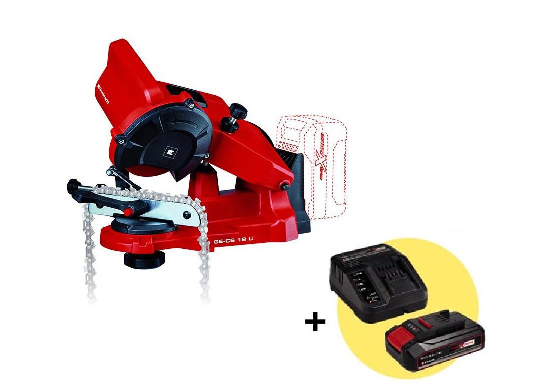 

Набор EINHELL, Станок заточной PXC GE-CS 18 Li-Solo (4499940) +Комплект PXC Starter Kit (4512097): АКБ и ЗУ