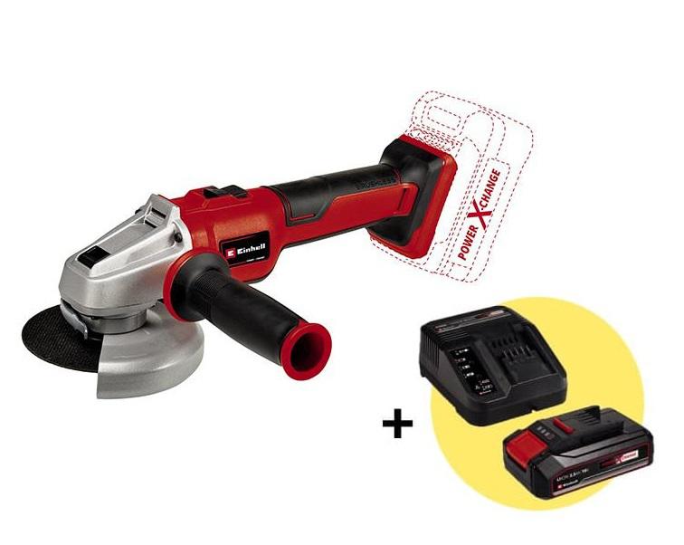 

Набор EINHELL, УШМ (болгарка) PXC AXXIO 18/115 Q (4431150) +Комплект PXC Starter Kit (4512097): АКБ и ЗУ