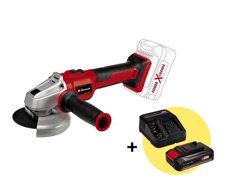 

Набор EINHELL, УШМ (болгарка) PXC AXXIO 18/125 Q (4431151) +Комплект PXC Starter Kit (4512097): АКБ и ЗУ