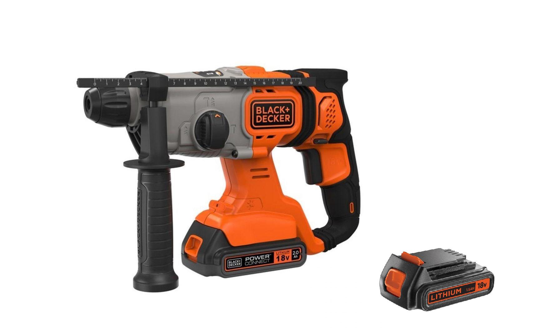 

Набор BLACK & DECKER, Перфоратор BCD900E2K-QW +Аккумулятор 18В 1.5Ач Li-Ion (BL1518-XJ)