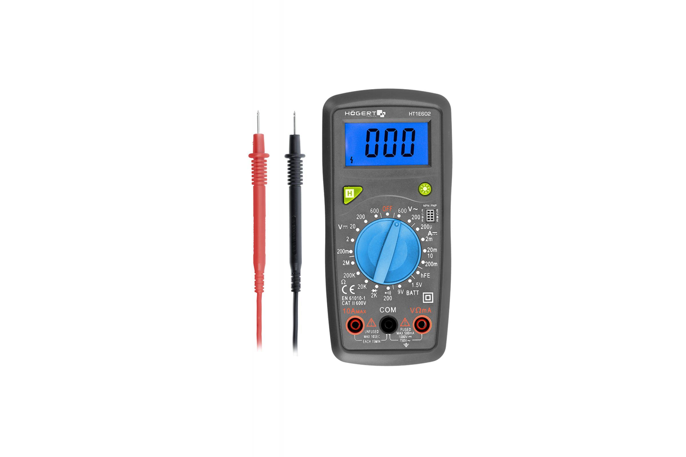 

Мультиметр HOGERT TECHNIK, HT1E602