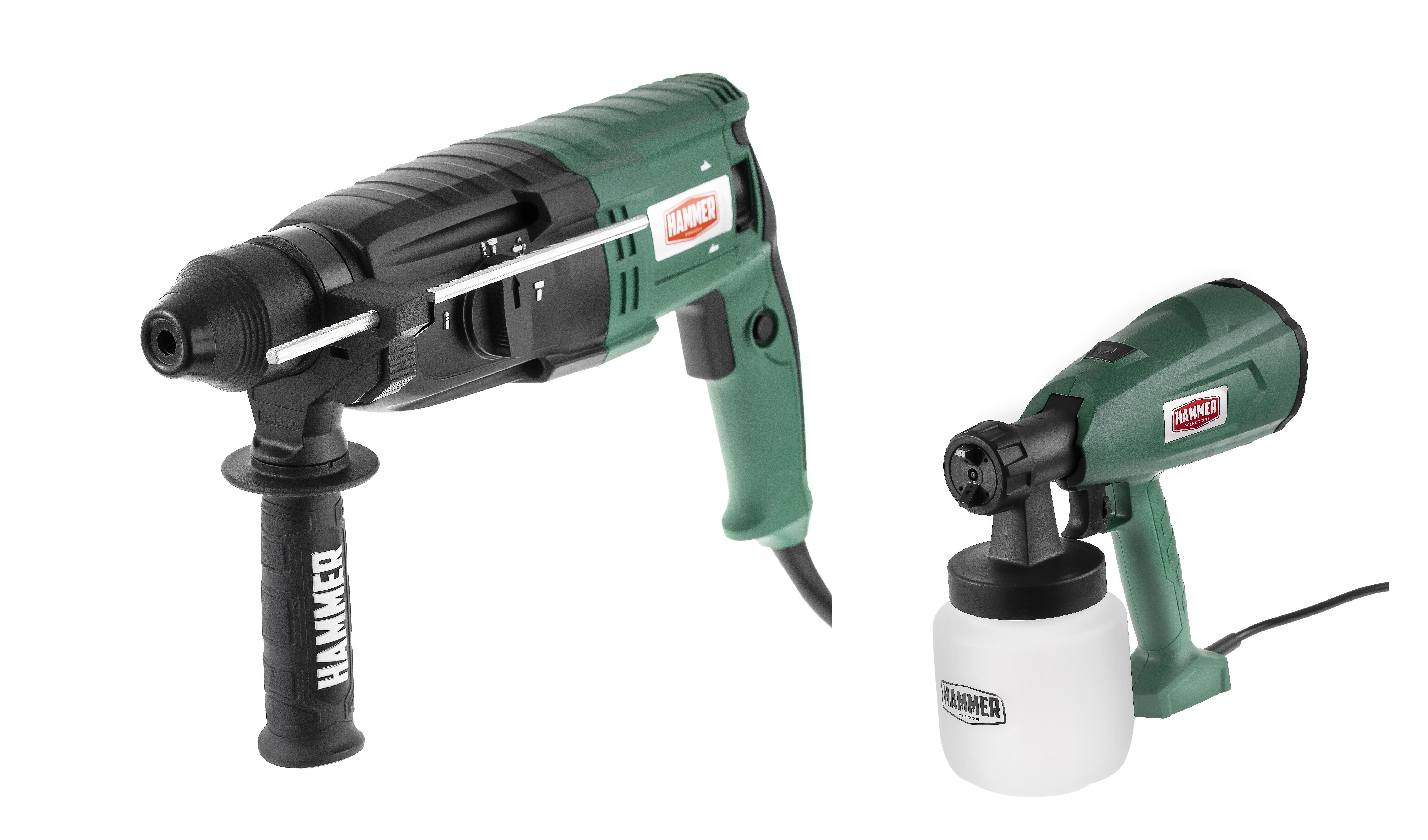 

Набор HAMMER, Перфоратор PRT800D +Краскопульт PRZ350