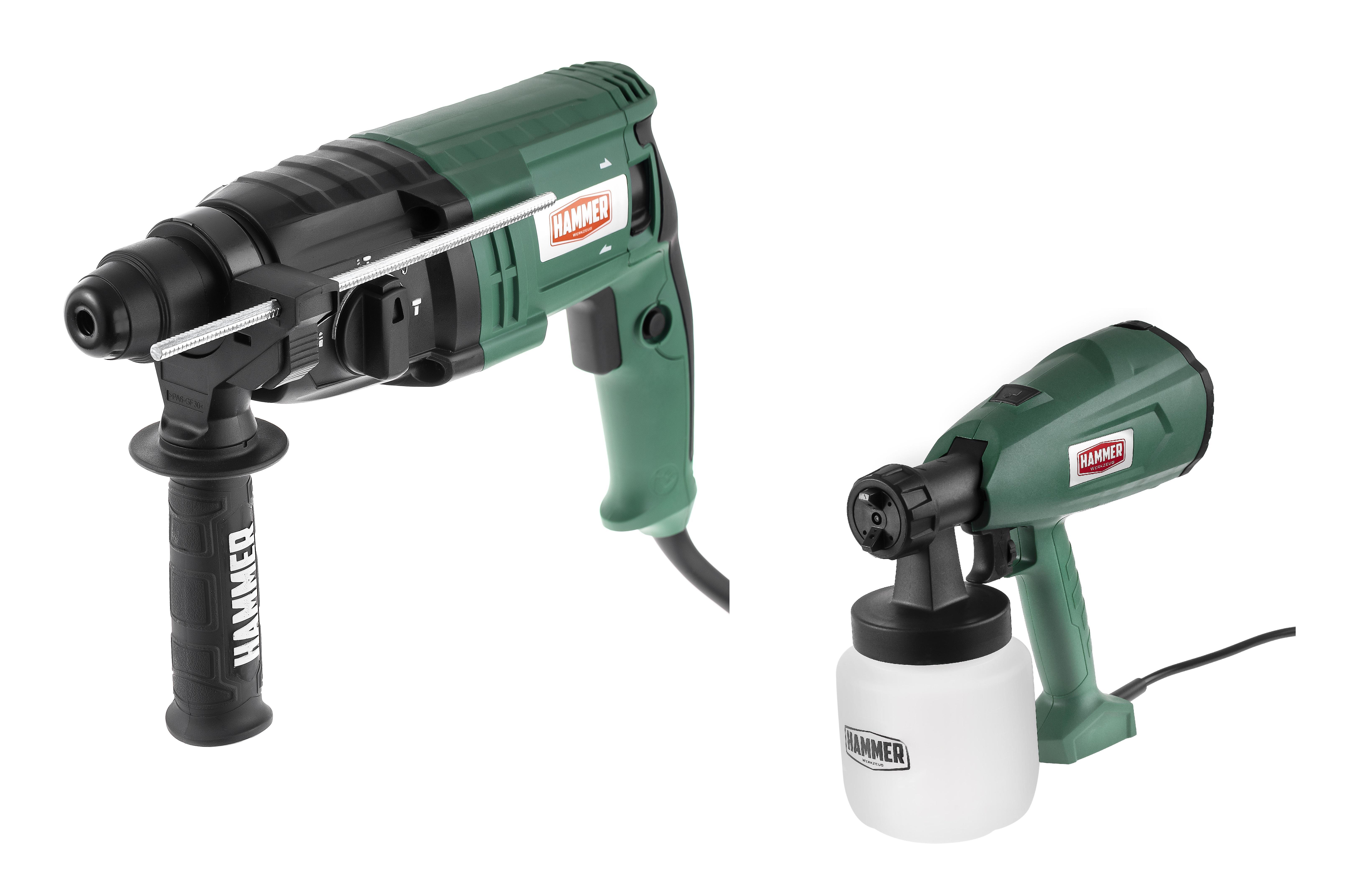 

Набор HAMMER, Перфоратор PRT650D +Краскопульт PRZ350