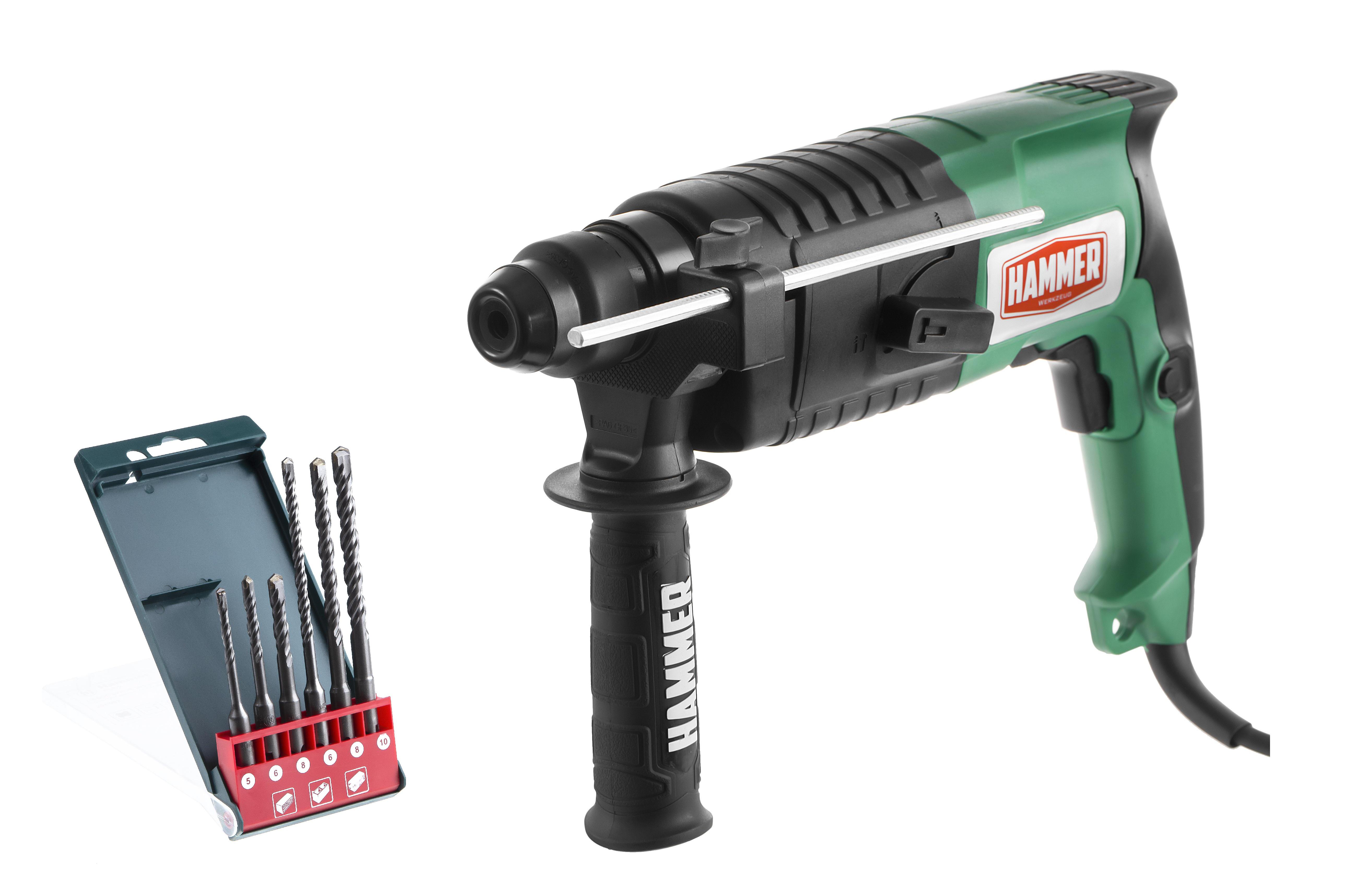 

Набор HAMMER, Перфоратор PRT620D +Набор буров SDS Plus (DR SDS Plus набор No2 6шт.)