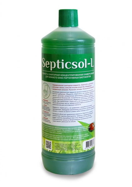 

Жидкость SEPTICSOL, L санитарно-дезодорирующее средство для нижнего бака