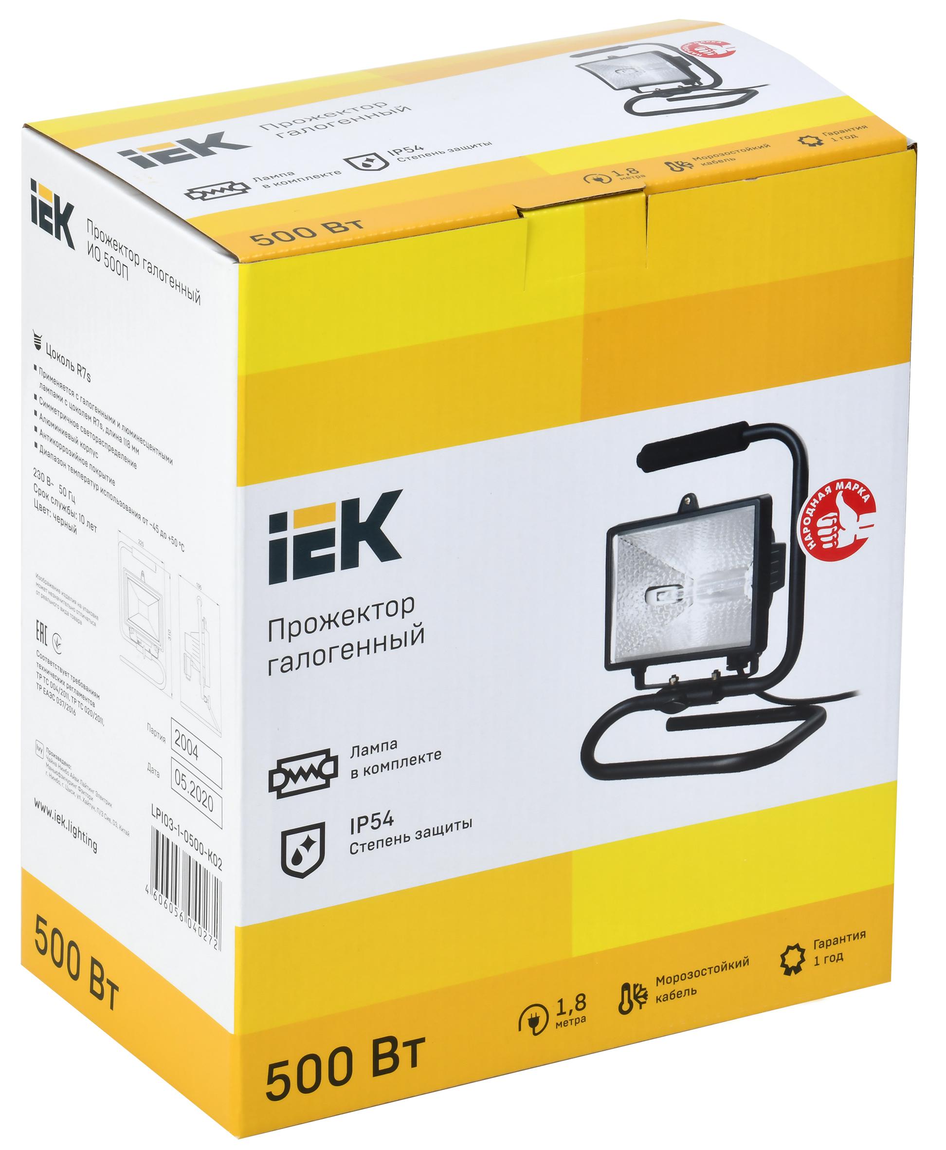 

Прожектор IEK, ИО -500П