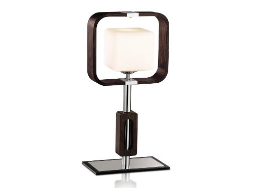 Изображение товара Настольная лампа ODEON LIGHT 2199/1T хром/темное дерево E27 60W