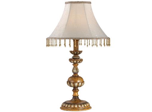 Изображение товара Настольная лампа ODEON LIGHT 2455/1T коричневая классика с абажуром
