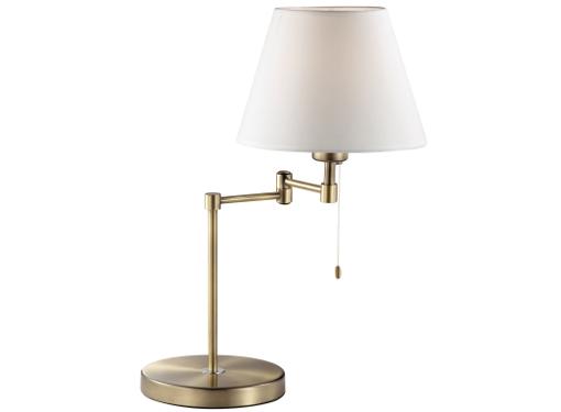 Изображение товара Настольная лампа ODEON LIGHT 2481/1T бронза белый абажур 60W классика