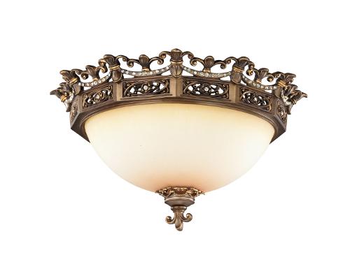 Изображение товара Настенно-потолочный светильник ODEON LIGHT VARZA 2430/3C бронза хрусталь 3 x 60W