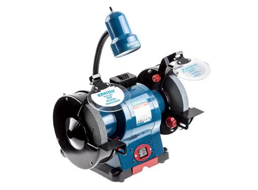 Изображение товара Электрическое точило КРАТОН BG 560/200LP мощное, с подсветкой и защитой