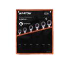 Набор гаечных ключей с трещоткой, 6 шт. КРАТОН CRWS-01