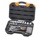 Набор торцевых головок 1/2 с принадлежностями, 56 предметов КРАТОН TS-16