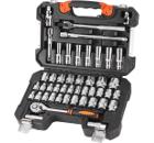 Набор торцевых головок 1/2 с принадлежностями, 46 предметов КРАТОН TS-21