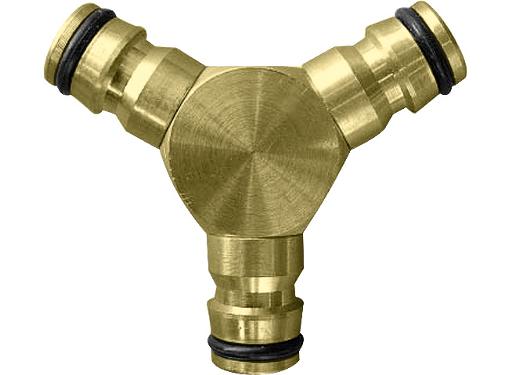 Изображение товара Латунный тройник для шланга КРАТОН 50104053 - надежное соединение для систем орошения