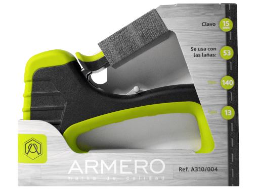 Изображение товара Степлер ARMERO AP310/004 для скоб и гвоздей, регулируемый, профессиональный